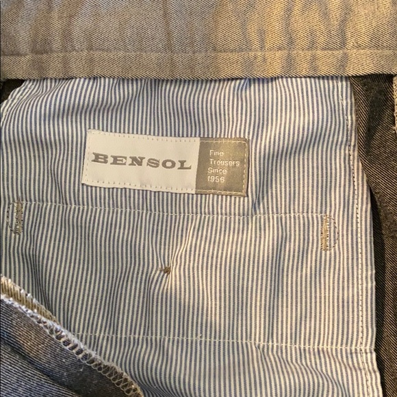 BENSOL PANTS KHAKI FLAT FRONT 4 POCKETS SZ W35 L32 - Picture 3 of 4